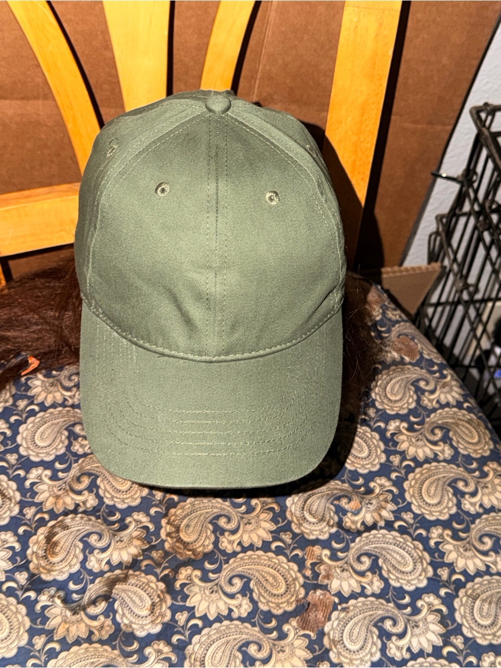 Olive Green Adjustable Baseball Cap